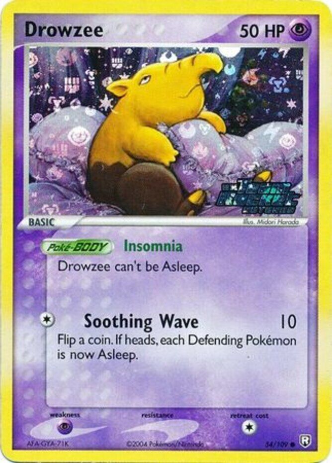 Drowzee 054  - Reverse Holofoil Team Rocket Returns - Common