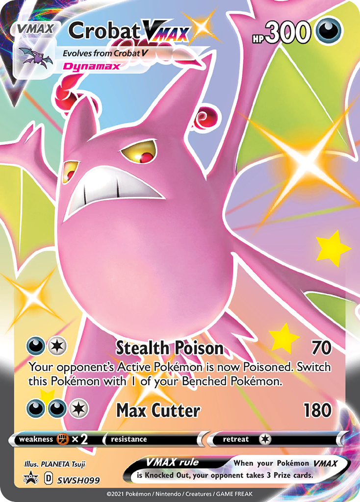 Crobat VMAX SWSH099  - Holofoil SWSH Sword & Shield Promo Cards - Promo