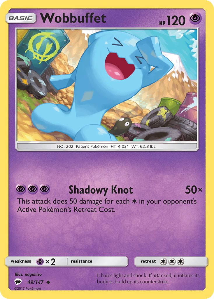 Wobbuffet 049  SM  Burning Shadows - Uncommon