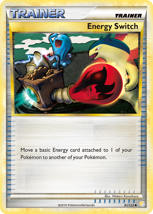 Energy Switch 091  HeartGold SoulSilver - Uncommon