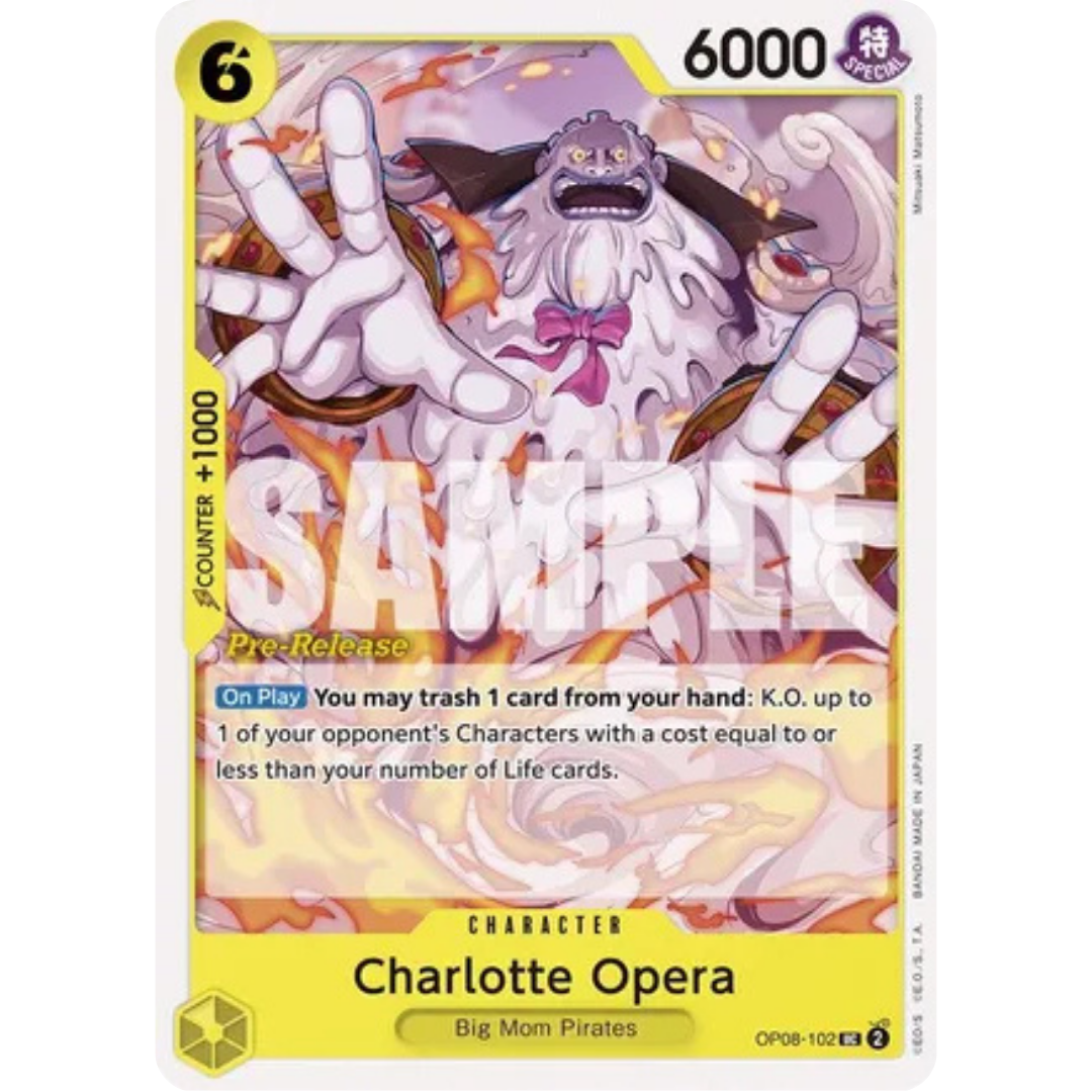 Charlotte Opera (OP08-102) - Two Legends Pre-Release Cards