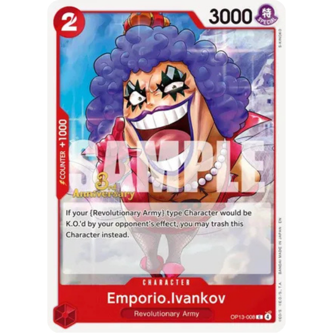 Emporio.Ivankov (OP13-008) - Carrying On His Will: 3rd Anniversary Tournament Cards