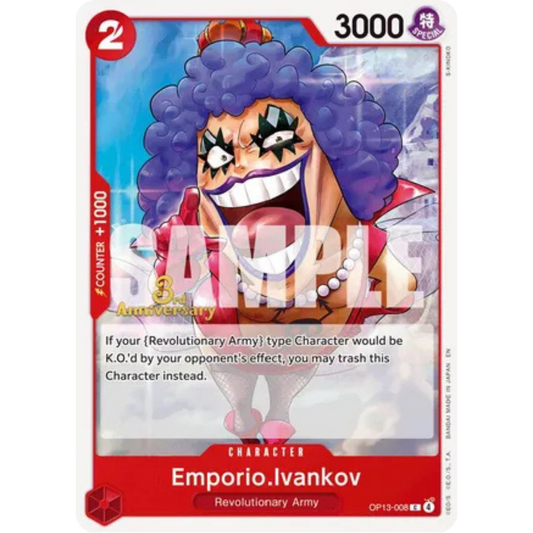 Emporio.Ivankov (OP13-008) - Carrying On His Will: 3rd Anniversary Tournament Cards