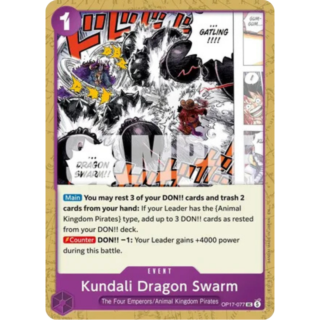 Kundali Dragon Swarm (OP17-077) - The World's Strongest Warriors