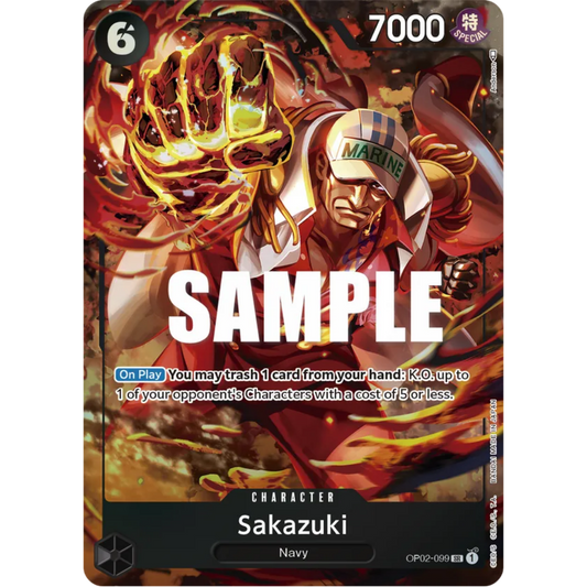 Sakazuki (Alternate Art) (OP02-099) - Paramount War Foil