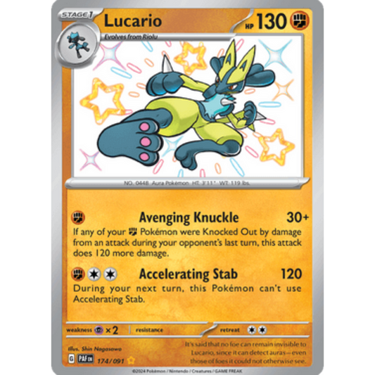 Lucario (174/091) [Scarlet & Violet: Paldean Fates]