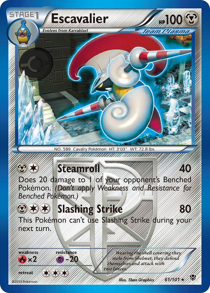 Escavalier (Team Plasma)  Plasma Blast - Rare