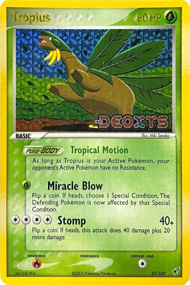 Tropius  - Reverse Holofoil Deoxys - Rare