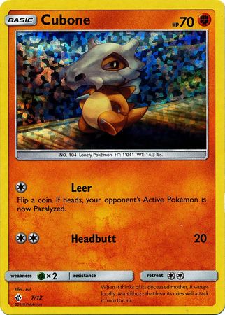 Cubone - 7/12/012  - Holofoil McDonalds Promos 2018 - Promo