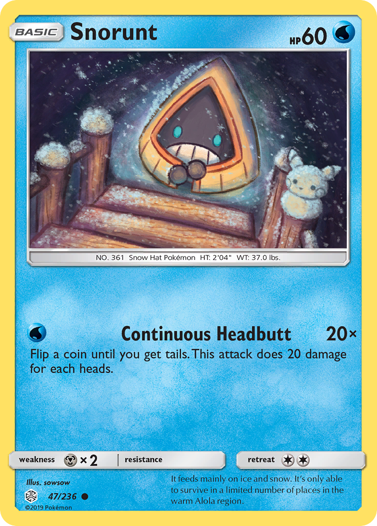 Snorunt 047  SM  Cosmic Eclipse - Common