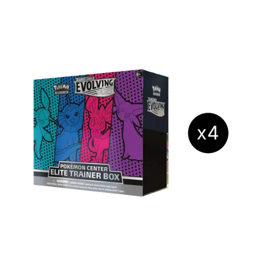Evolving Skies Pokemon Center Elite Trainer Box Case [Glaceon/Vaporeon/Sylveon/Espeon] (Exclusive)