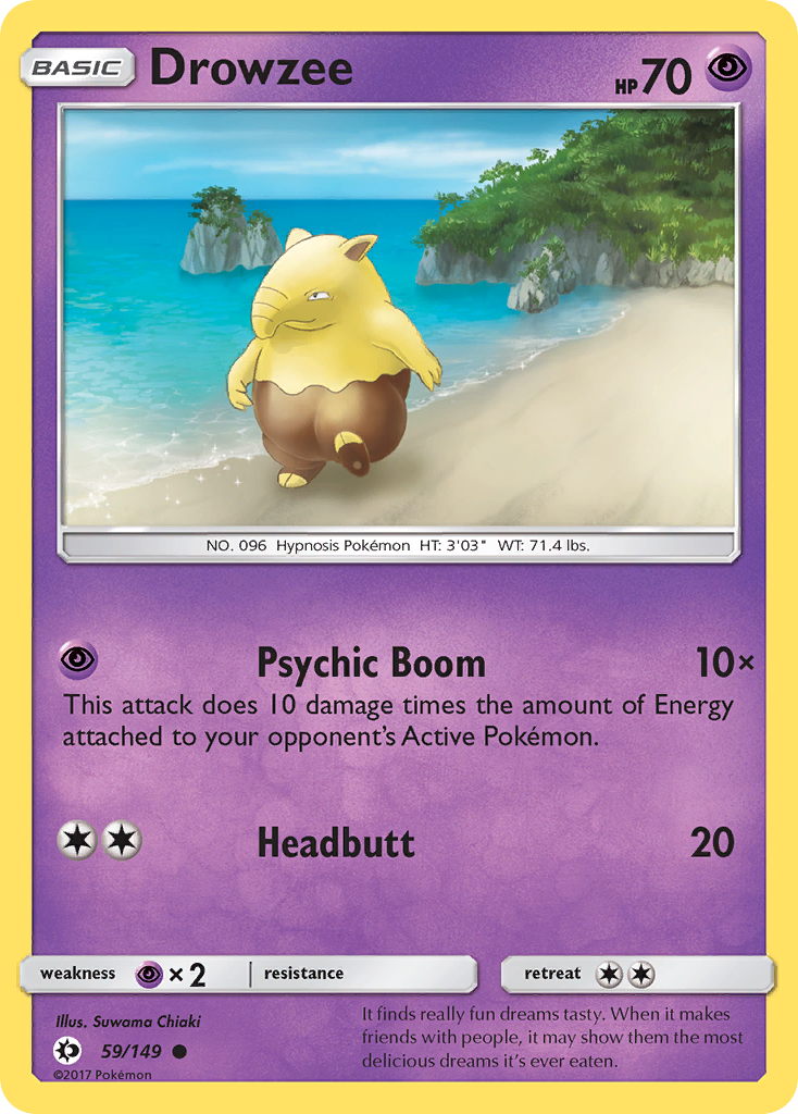 Drowzee 059  SM Base Set - Common