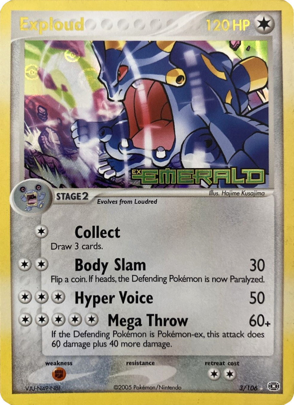 Exploud  - Reverse Holofoil Emerald - Holo Rare