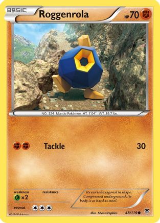 Roggenrola  XY  Phantom Forces - Common