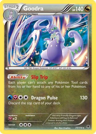 Goodra 077/119  - Reverse Holofoil XY  Phantom Forces - Holo Rare