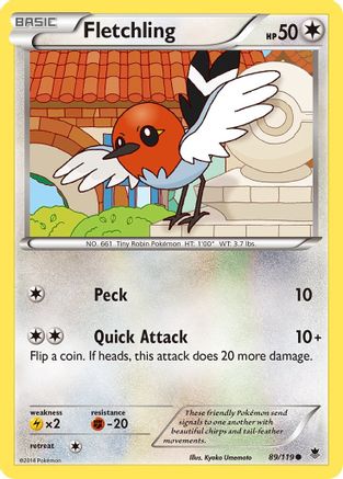 Fletchling  XY  Phantom Forces - Common