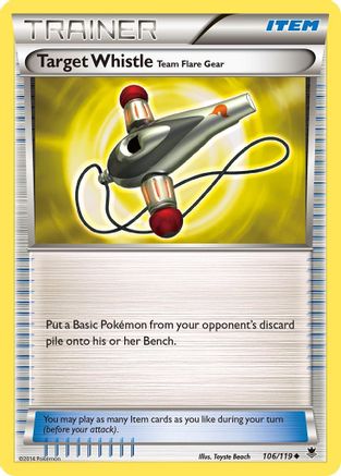 Target Whistle 106/119  XY  Phantom Forces - Uncommon