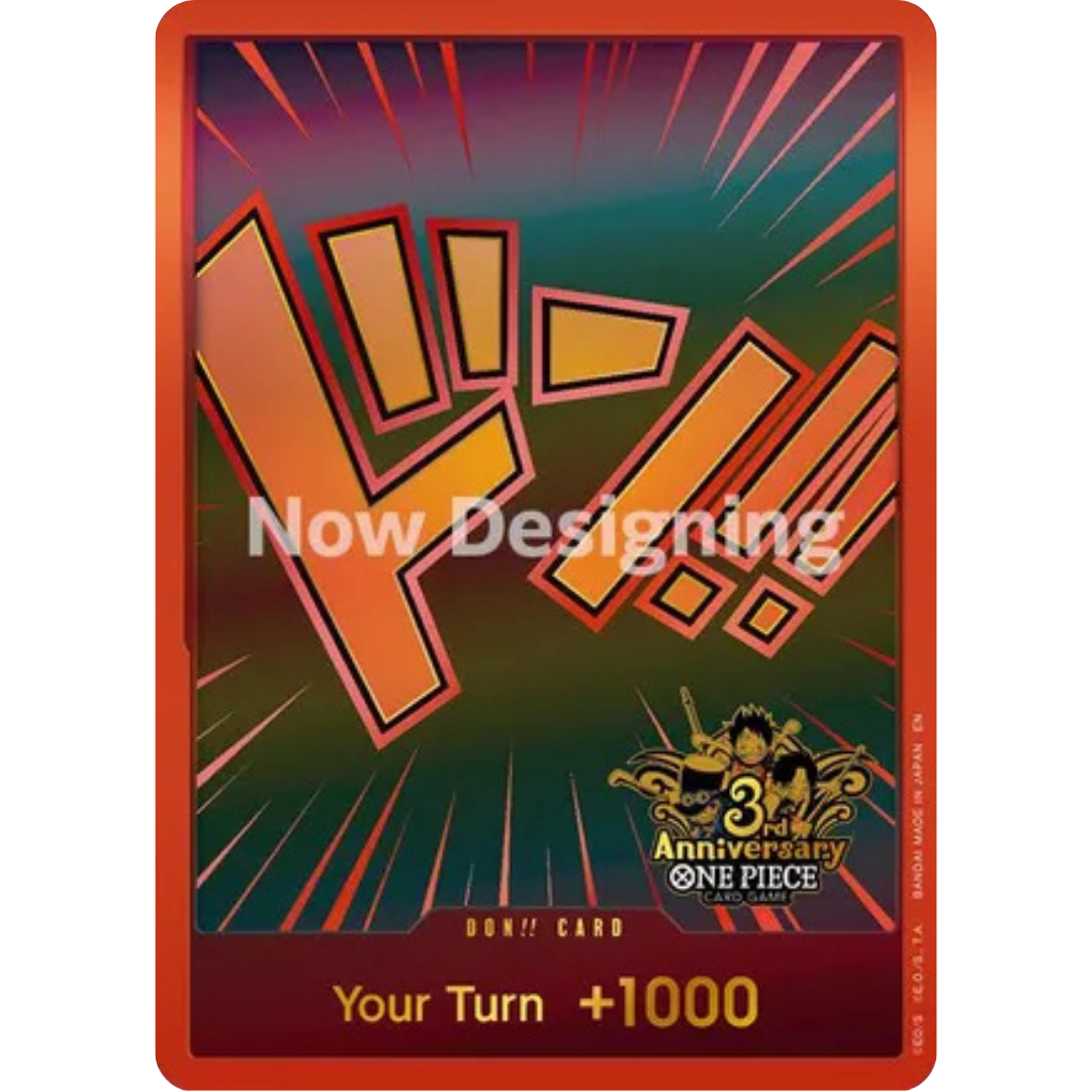 DON!! Card (Japanese Version 3rd Anniversary Set) - One Piece Promotion Cards Foil