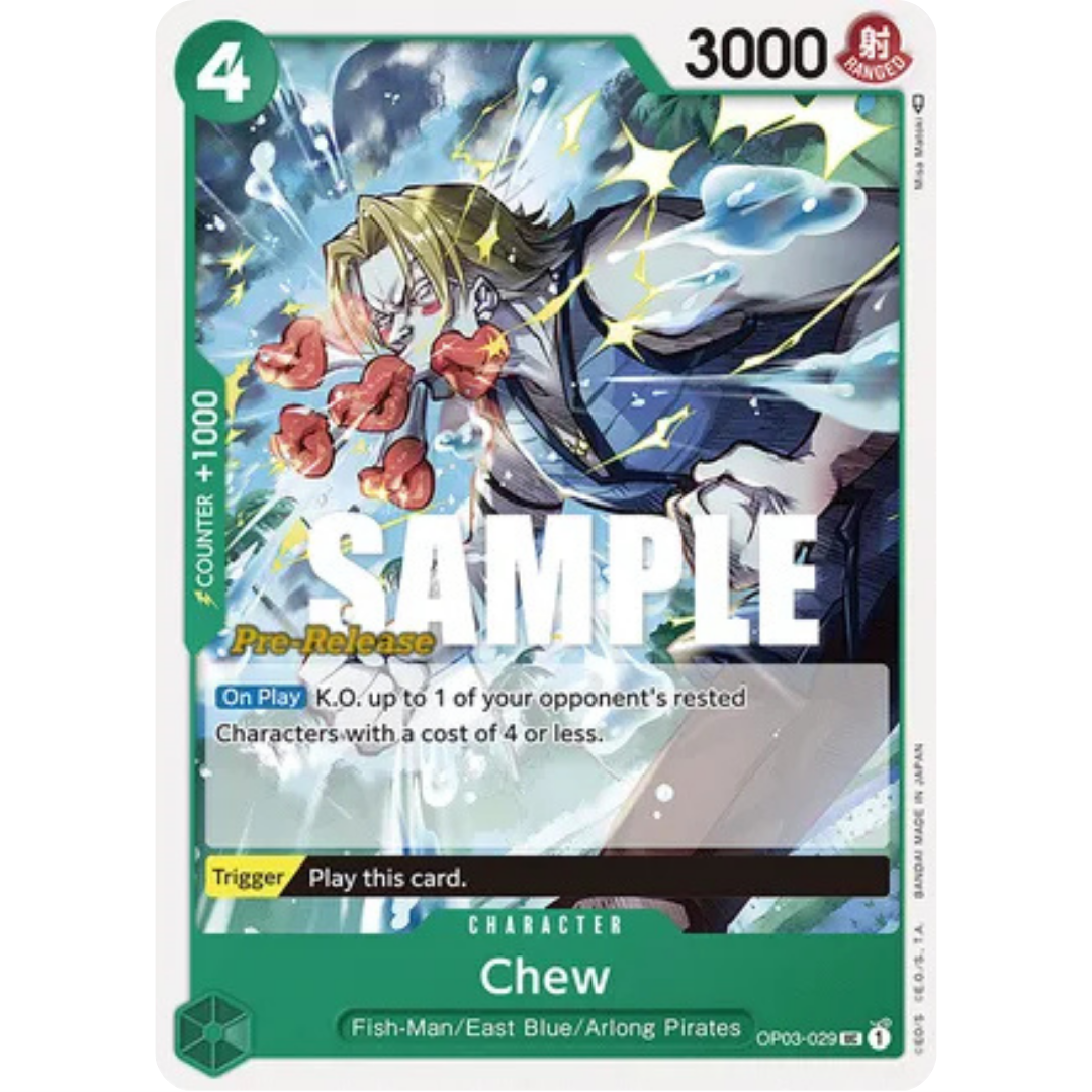 Chew (OP03-029) - Pillars of Strength Pre-Release Cards