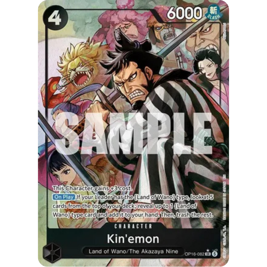 Kin'emon (Alternate Art) (OP16-082) - The Time of Battle Foil