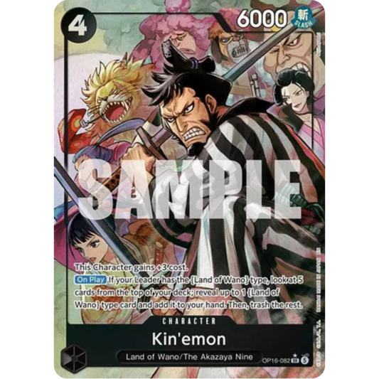 Kin'emon (Alternate Art) (OP16-082) - The Time of Battle Foil