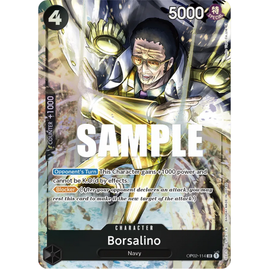 Borsalino (Alternate Art) (OP02-114) - Paramount War Foil