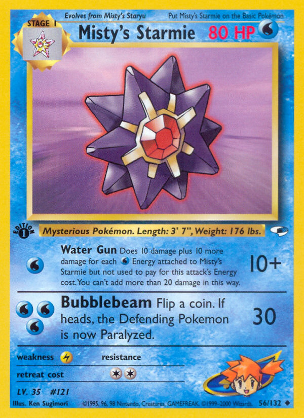 Misty's Starmie 056  - 1st Edition Gym Heroes - Uncommon