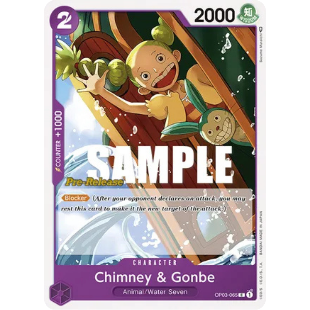 Chimney & Gonbe (OP03-065) - Pillars of Strength Pre-Release Cards
