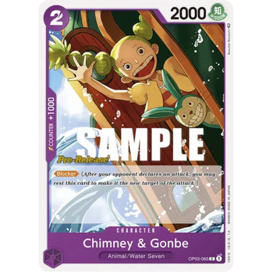 Chimney & Gonbe (OP03-065) - Pillars of Strength Pre-Release Cards