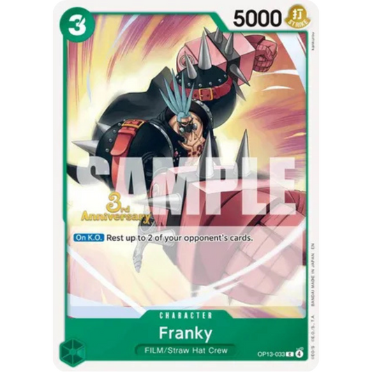 Franky (OP13-033) - Carrying On His Will: 3rd Anniversary Tournament Cards