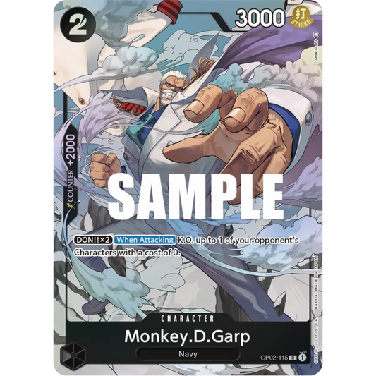 Monkey.D.Garp (115) (Alternate Art) (OP02-115) - Paramount War Foil