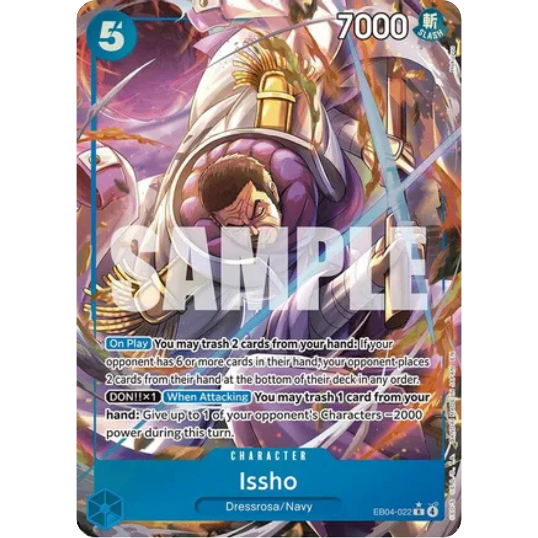 Issho (Alternate Art) (EB04-022) - The Azure Sea's Seven Foil