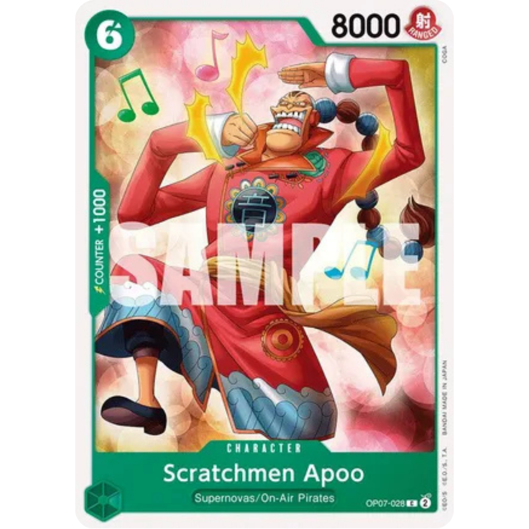 Scratchmen Apoo (OP07-028) - 500 Years in the Future