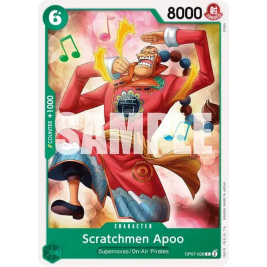 Scratchmen Apoo (OP07-028) - 500 Years in the Future