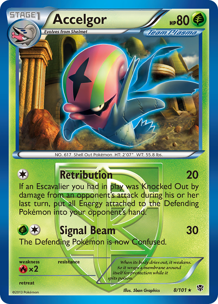 Accelgor (Team Plasma)/101  Plasma Blast - Rare
