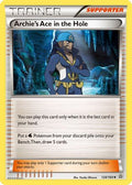 Archie's Ace in the Hole 124  - Reverse Holofoil XY  Primal Clash - Uncommon