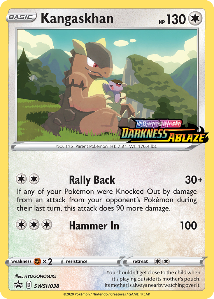 Kangaskhan - SWSH038 (Prerelease)  - Holofoil SWSH Sword & Shield Promo Cards - Promo