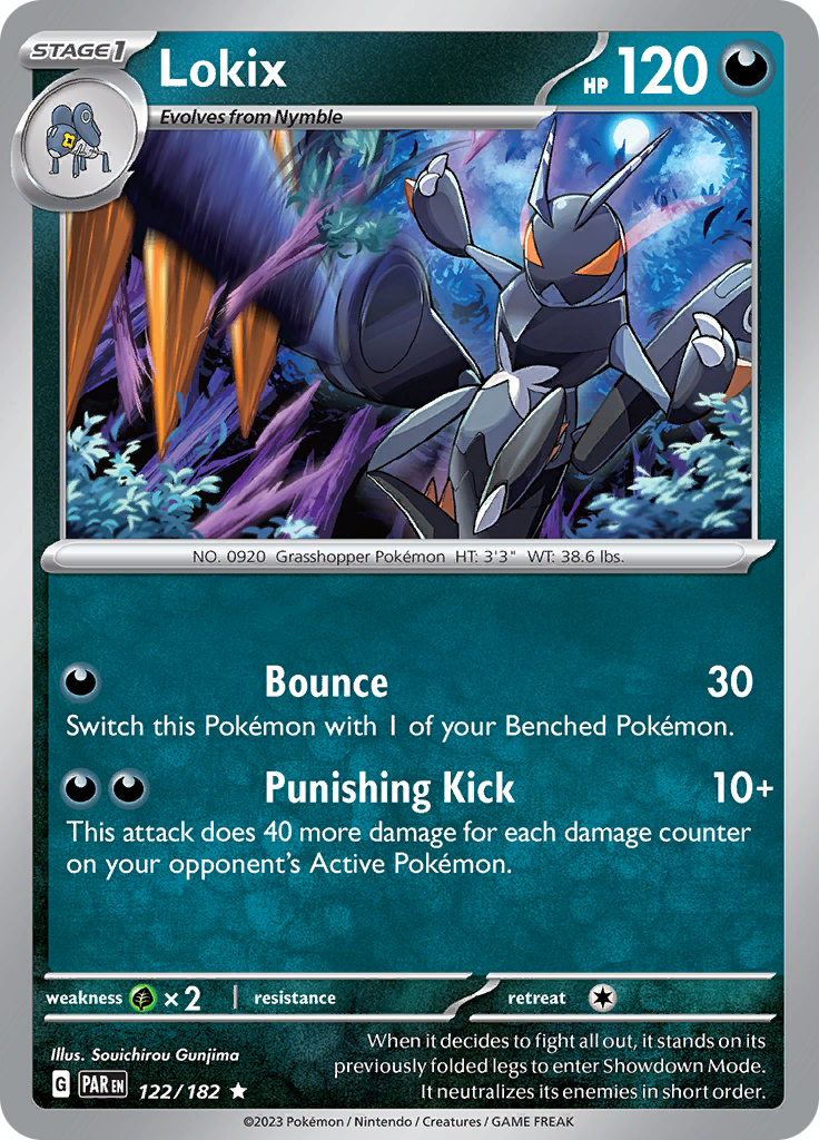 Lokix 122  - Holofoil SV04 Paradox Rift - Rare