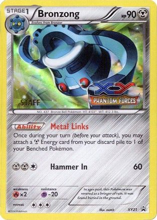 Bronzong - XY21 (Prerelease) [Staff]  - Holofoil XY Promos - Promo