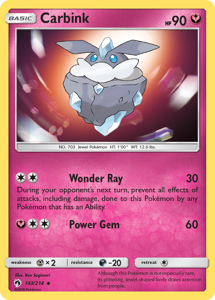 Carbink (143) 143  SM  Lost Thunder - Uncommon