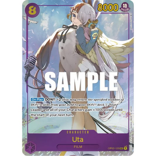 Uta (Alternate Art) (OP02-120) - Paramount War Foil