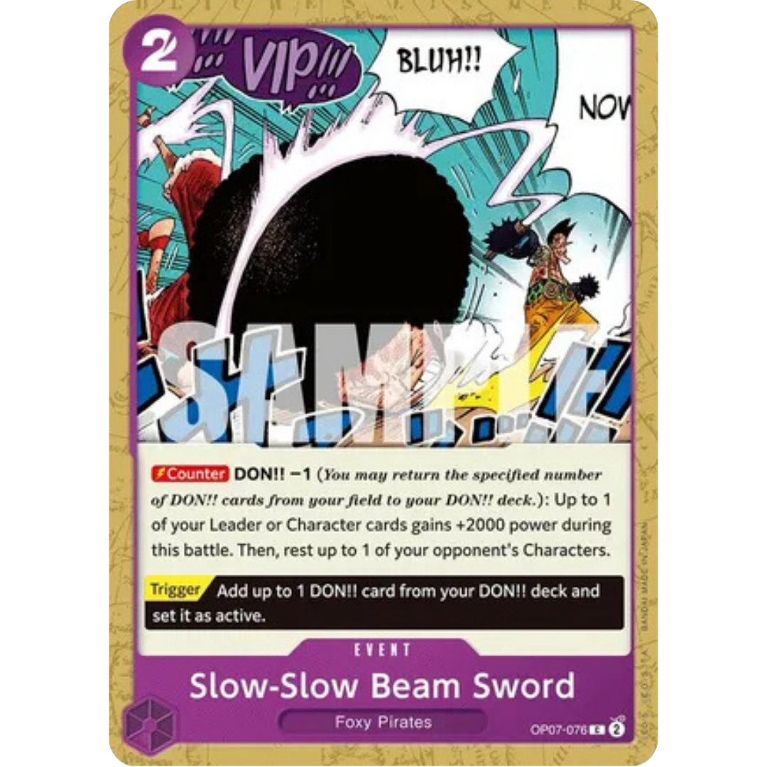 Slow-Slow Beam Sword (OP07-076) - 500 Years in the Future
