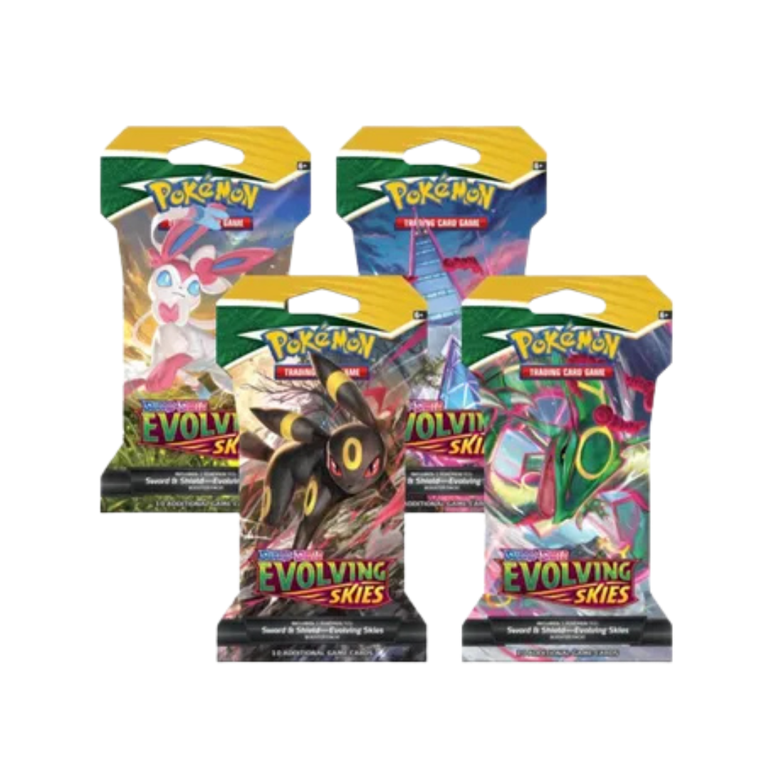 Evolving Skies Sleeved Booster Pack Art Bundle [Set of 4]