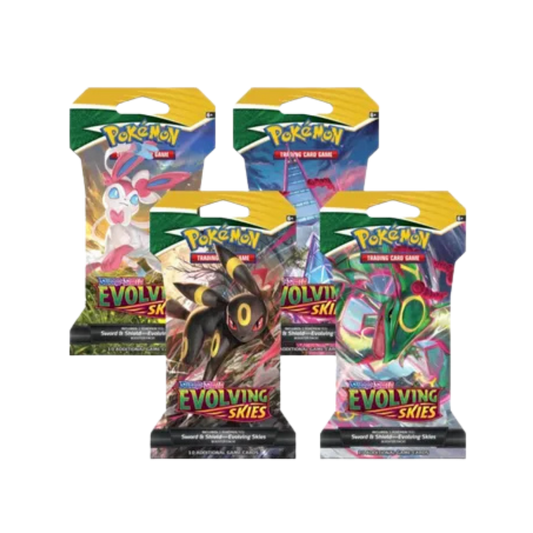 Evolving Skies Sleeved Booster Pack Art Bundle [Set of 4]