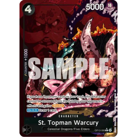 St. Topman Warcury (Alternate Art) (OP13-089) - Carrying On His Will Foil