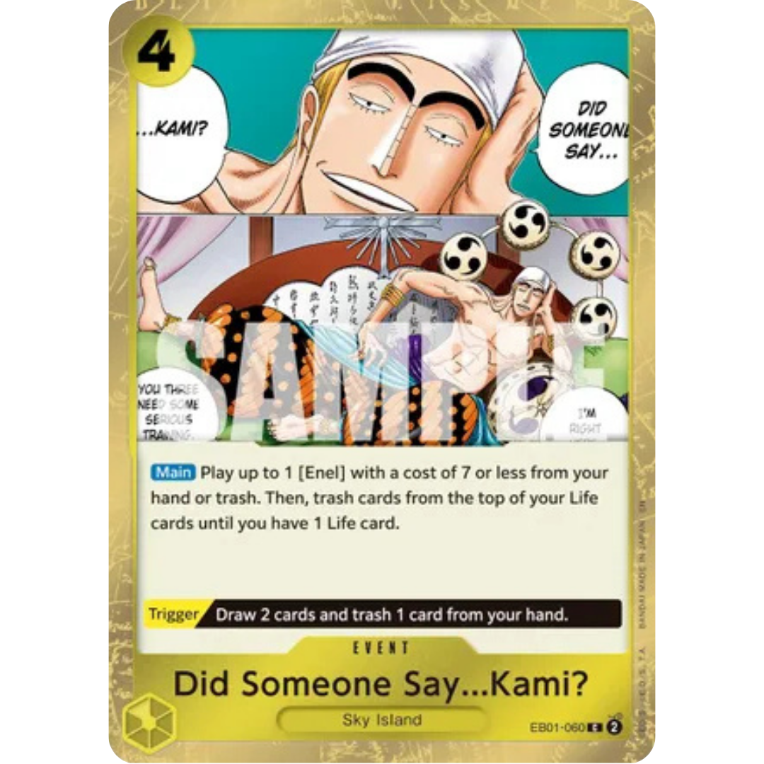 Did Someone Say...Kami? (Pirate Foil) (EB01-060) - Premium Booster -The Best- Vol. 2 Foil