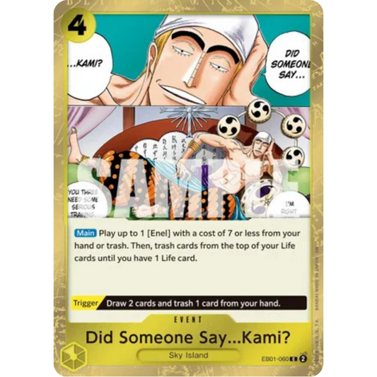 Did Someone Say...Kami? (Pirate Foil) (EB01-060) - Premium Booster -The Best- Vol. 2 Foil