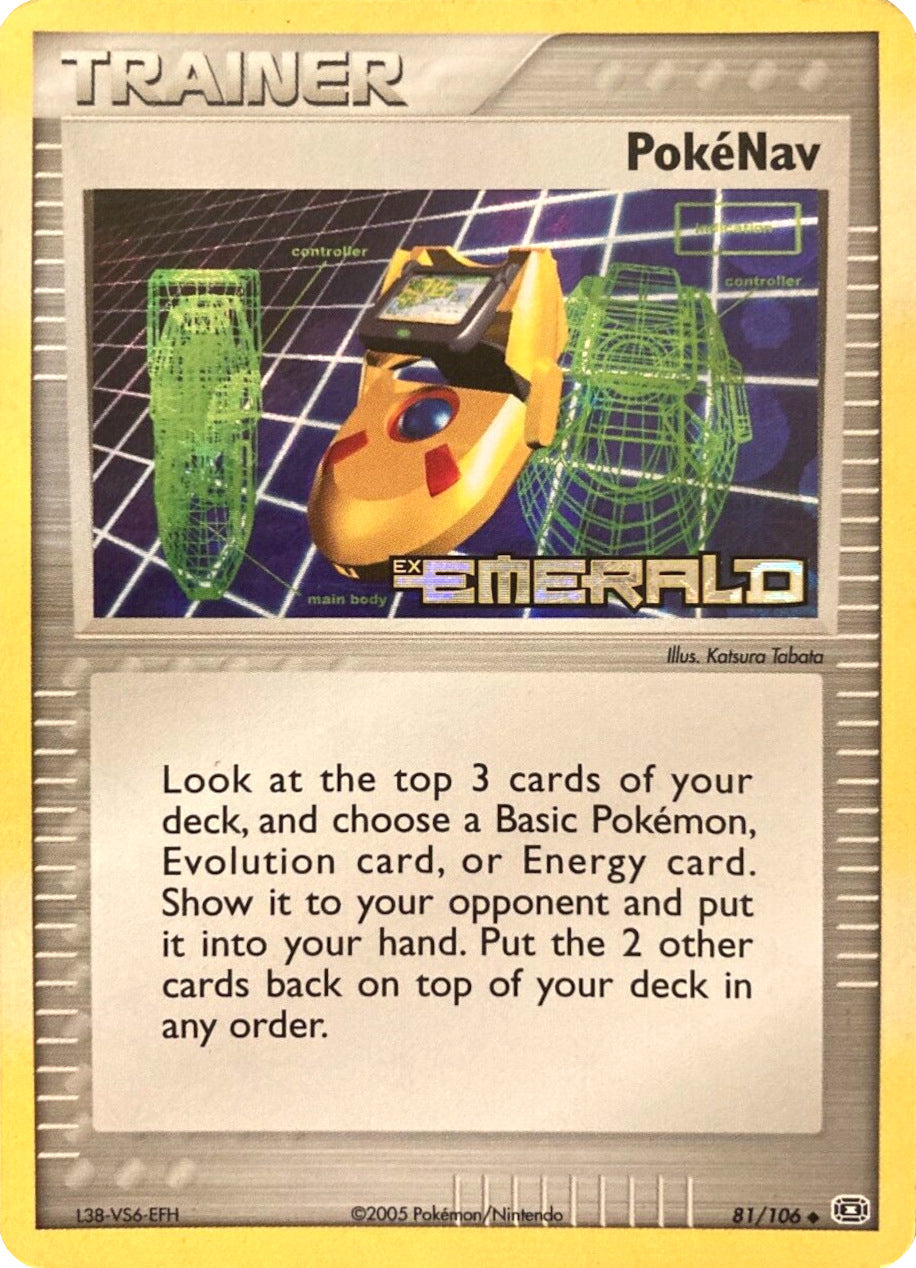 Pokenav  - Reverse Holofoil Emerald - Uncommon