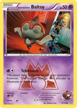 Team Magma's Baltoy 010  Double Crisis - Common