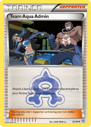 Team Aqua Admin 025  Double Crisis - Uncommon